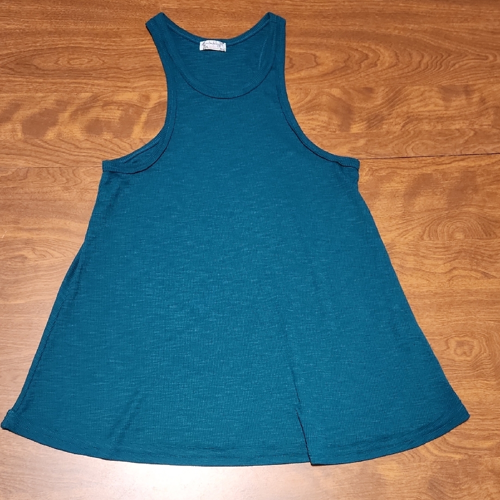 Free People Green Tank Top